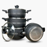 Klassic Premuim Heavy Gauge Non Stick Induction Base Casserole/ Cooking Pots Handi Set